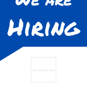 Job Posting Pack - x 1 Web Page + 5 Leaflets (inc. QR Code)